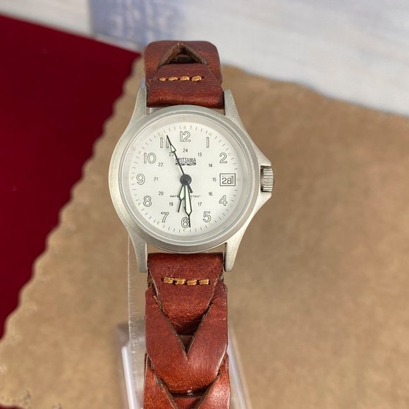 Vintage Brittania Watch Satin Silver Tone Stainless Steel - Picture 7 of 7